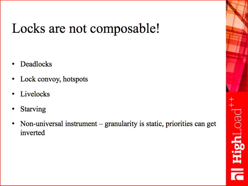 Locks are not composable!