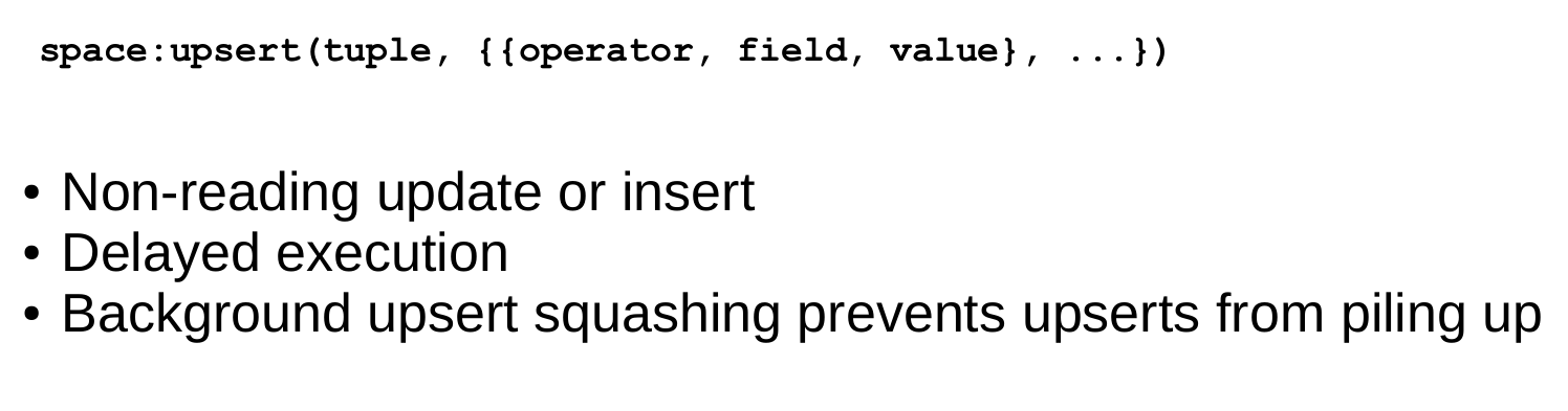 Операция upsert